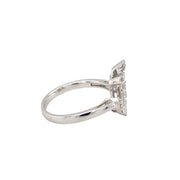 14k White Gold Anchor ring w/ 0.67cttw Diamonds