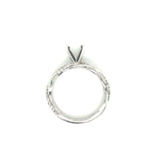 14kWhite Gold Twist Ring Semi Mount Ring