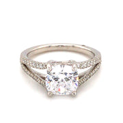 14k White Gold Diamond Semi Mount Ring