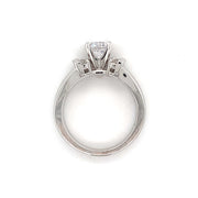 14k White Gold Semi-Mt Ring with 0.18 tw