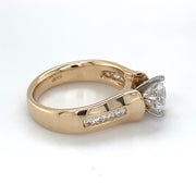 14k Yellow Gold Semi-Mt Ring with 0.24 tw