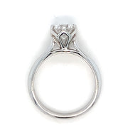 18k White Gold Solitaire Semi Mtg