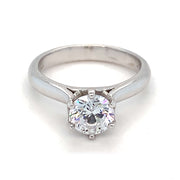 18k White Gold Solitaire Semi Mtg