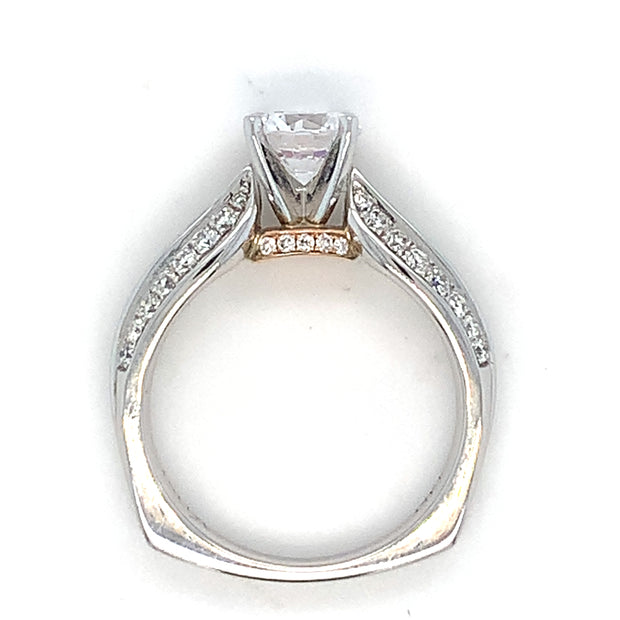 14k White Gold Semi Mtg Ring