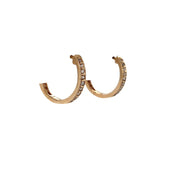 10k Yellow Gold .16cttw Diamond Hoops