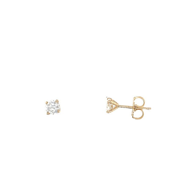 14k Yellow Gold Lab Diamond 0.50cttw Earrings