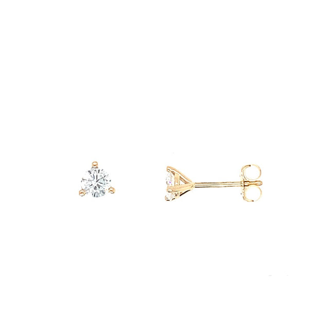 14K Yellow Gold Lab-Grown F/G SI 0.47cttw Martini Studs