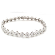 14k White Gold 4.60 cttw Diamond Tennis Bracelet