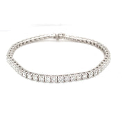 14k White Gold 6.30 cttw Diamond Tennis Bracelet
