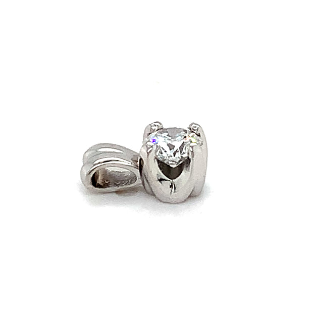.42ct Lab Grown Diamond Pendant Round F Vs1 in 14k