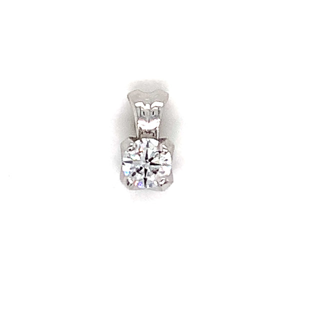.42ct Lab Grown Diamond Pendant Round F Vs1 in 14k