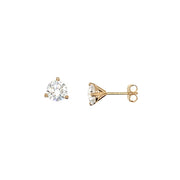 Lab Grown2.01 cttw F/G SI1 14k Yellow Gold Martini Diamond Studs
