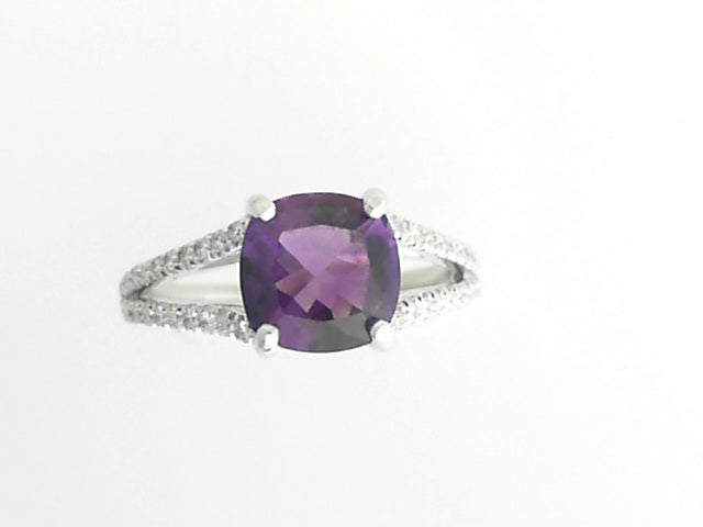 14k White Gold Diamond Semi Mount Ring