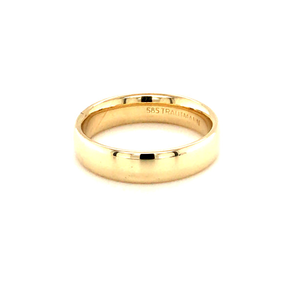 5mm 18k Yellow Gold Wedding Band