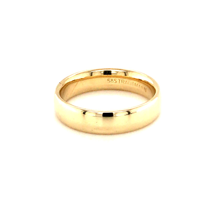 5mm 18k Yellow Gold Wedding Band