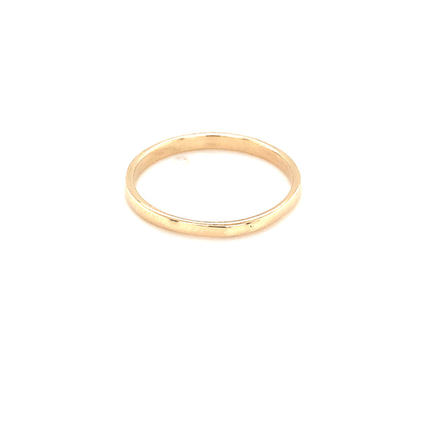 1.5mm 14k Yellow Gold Halfround Wedding Band