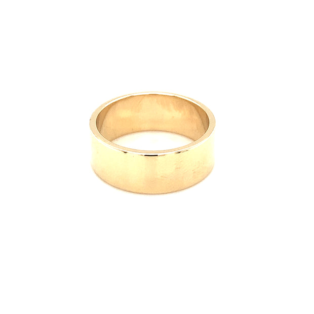 7mm 14k Yellow Gold Mens Wedding Band