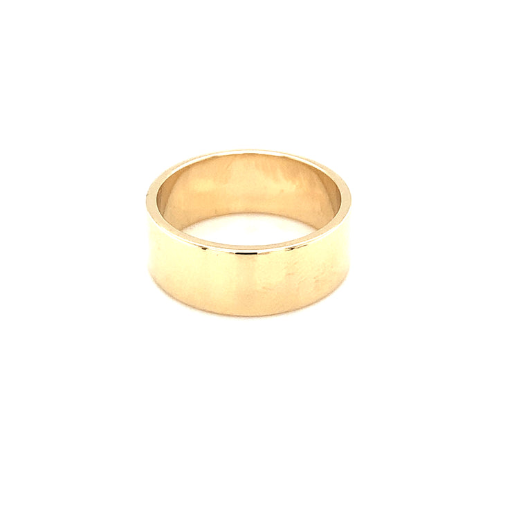 7mm 14k Yellow Gold Mens Wedding Band