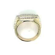 10k Yellow Gold Mens 1.50ctw Diamond Fashion Ring