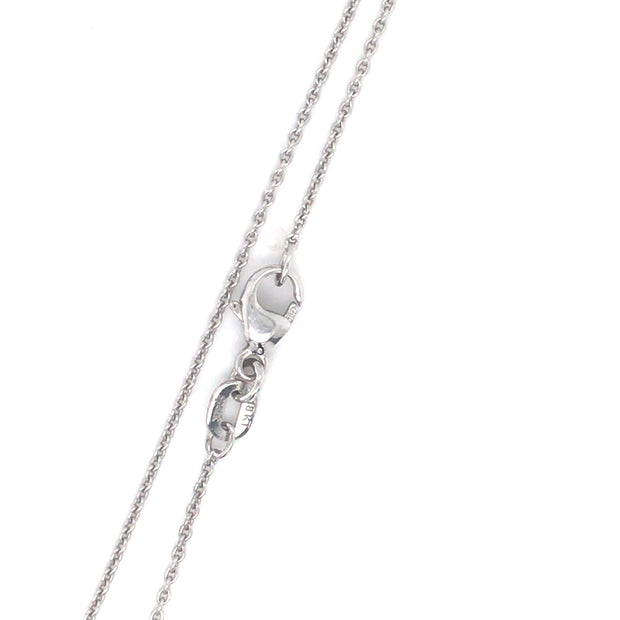 18K White Gold Cable Link Chain