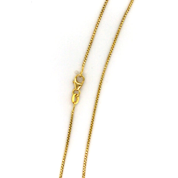 14k Yellow Gold Round Box Chain