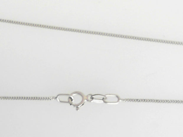 14k White Gold Baby Curb Chain