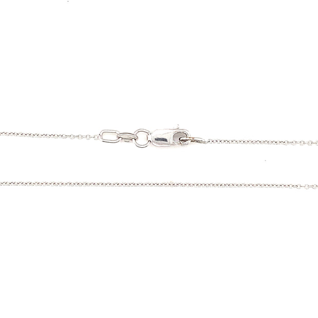 14k White Gold Rolo Chain