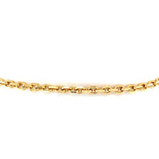 14K Yellow Gold Anchor Link Anklet