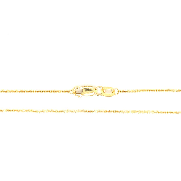 14k Yellow Gold 18in Cable Link Chain w/ Lobster Clasp