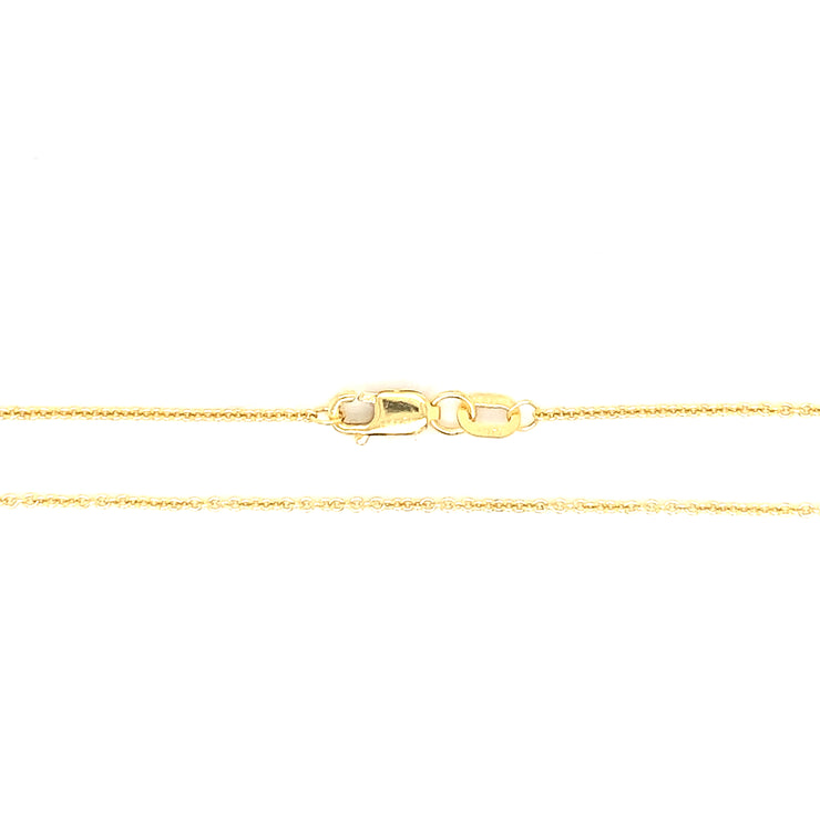 14k Yellow Gold 18in Cable Link Chain w/ Lobster Clasp