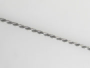18""  14 kt White Gold Rope Chain 2.2.mm wide Lobster Clasp