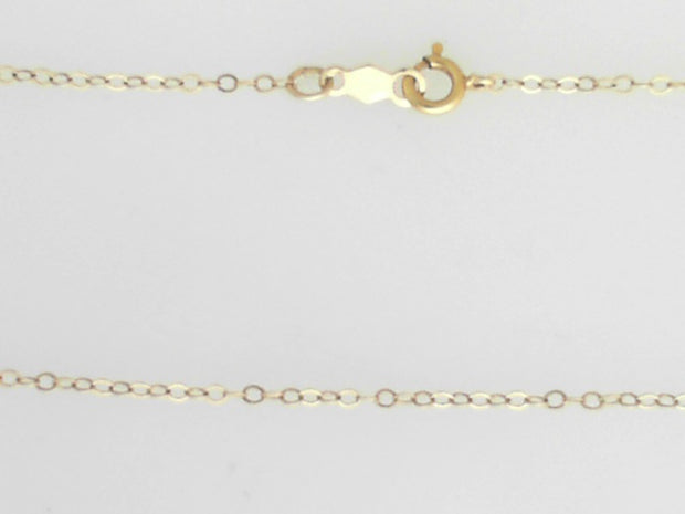 Yellow 14 Karat Cable Link Chain Length 16