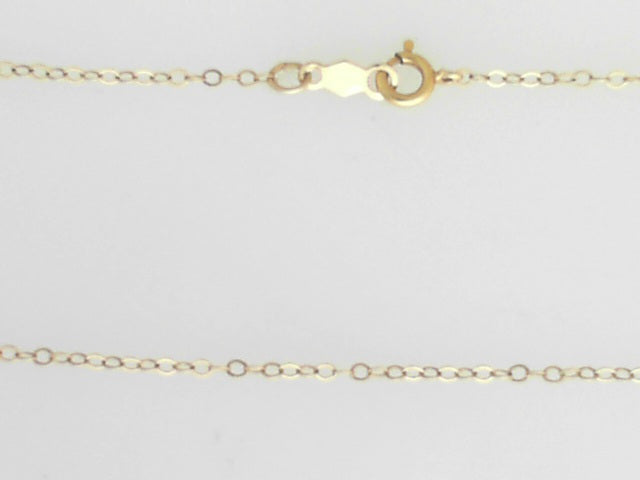 Yellow 14 Karat Cable Link Chain Length 16