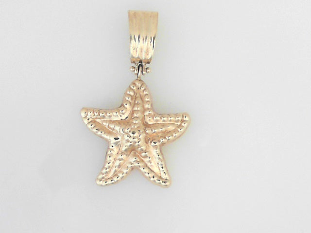 14k Yellow Gold Starfish Pendant