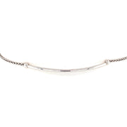 14K White Gold Bolo Bracelet