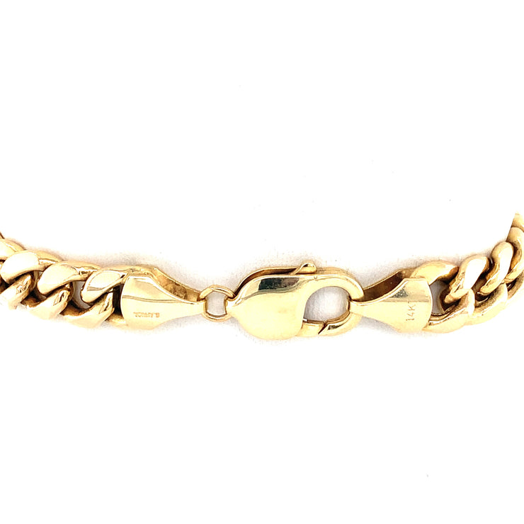 14k Yellow Gold Miami Cuban Link Bracelet