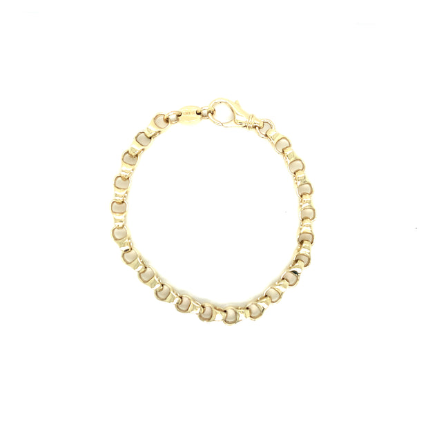 14K Yellow Gold Fancy Link Bracelet