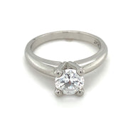 Platinum Solitaire Semi Mount Ring