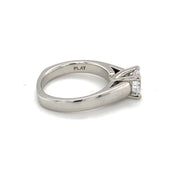 Platinum Solitaire Semi Mount Ring