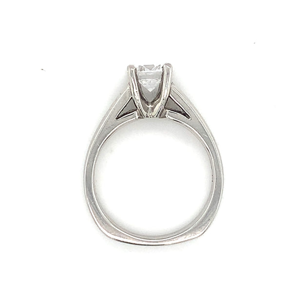 Platinum Solitaire Semi Mount Ring