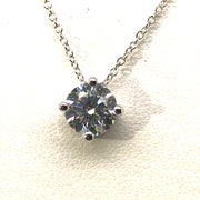 Simulated Diamond Pendant