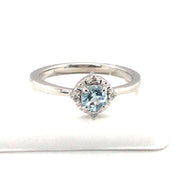 Sterling Silver Blue Topaz Ring