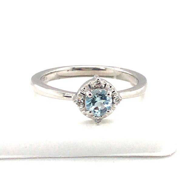 Sterling Silver Blue Topaz Ring