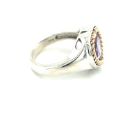 Sterling Silver Amethyst Heart Ring