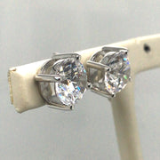 Simulated Diamond Earrings 4.00cttw