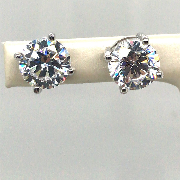 Simulated Diamond Earrings 4.00cttw