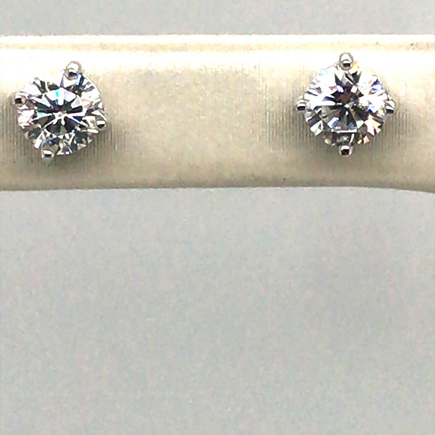 Simulated Diamond Stud Earrings 0.50cttw