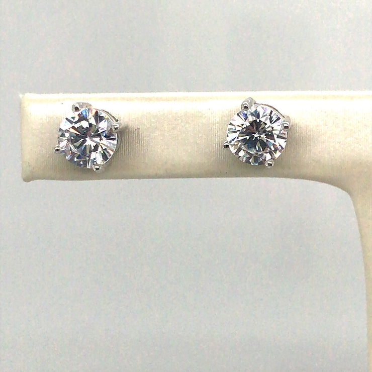 Simulated Diamond Stud Earrings 1.00cttw