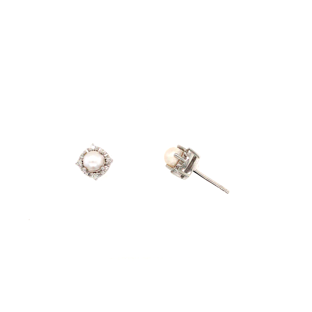 Sterling Silver Pearl Earrings