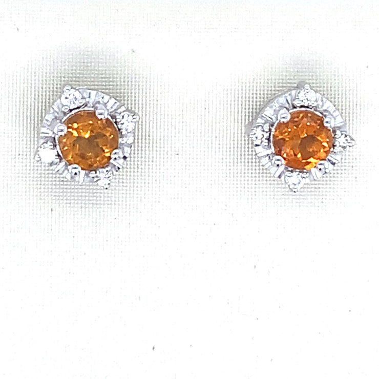 Sterling SIlver Citrine Earrings